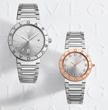 Bvlgari Bvlgari Bvlgari Lady Diamonds Silver Dial Silver Steel Strap Watch for Women - BVLGARI103577 Buy Now By Bvlgari