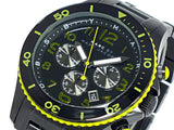 Marc Jacobs Rock Chronograph Black Dial Black Steel Strap Watch for Men - MBM5026 Buy Now By Marc Jacobs