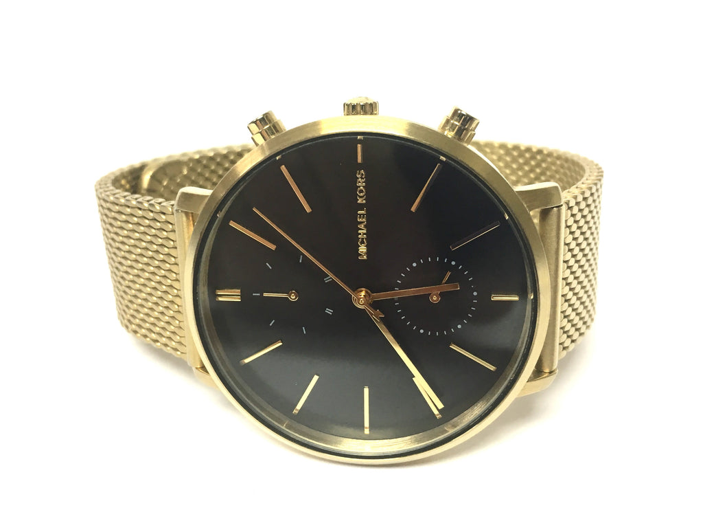 Michael Kors Jaryn Black Dial Gold Steel Strap Watch for Men - MK8503 Buy Now By Michael Kors