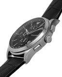 Emporio Armani Paolo Chronograph Black Dial Black Leather Strap Watch For Men - AR11530 Buy Now By Emporio Armani