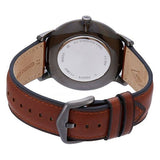 Fossil The Minimalist 3H Grey Dial Brown Leather Strap Watch for Men - FS5479 Buy Now By Fossil