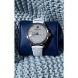 Swarovski Crystalline Hours Silver Dial White Leather Strap Watch for Women - 5295383 Buy Now By Swarovski