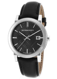 Burberry The City Black Dial Black Leather Strap Watch for Men - BU9009 Buy Now By Burberry