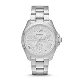 Fossil Cecile Multifunction Silver Dial Silver Steel Strap Watch for Women - AM4509 Buy Now By Fossil