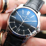 Maurice Lacroix Pontos Date Automatic Black Dial Black Leather Strap Watch For Men - PT6148-SS001-330 Buy Now By Maurice Lacroix