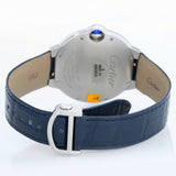 Cartier Ballon Bleu De Cartier Blue Dial Blue Leather Strap Watch for Men - WSBB0027 Buy Now By Cartier