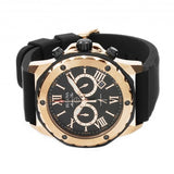 Bulova Marine Star Chronograph Black Dial Black Rubber Strap Watch for Men - 98B104 Buy Now By Bulova