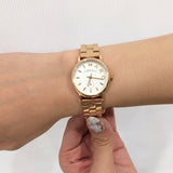 Marc Jacobs Baker White Dial Rose Gold Steel Strap Watch for Women - MBM3248 Buy Now By Marc Jacobs