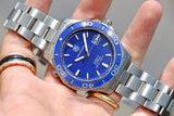 Tag Heuer Aquaracer Calibre 5 Automatic Blue Dial Silver Steel Strap Watch for Men - WAK2111.BA0830 Buy Now By Tag Heuer