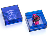 Versace Icon Active Chronograph Quartz Black Dial Pink Rubber Strap Watch For Men - VEZ700221 Buy Now By Versace
