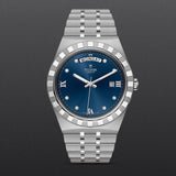 Tudor Royal Automatic Diamonds Blue Dial Silver Steel Strap Watch for Men - M28600-0006 Buy Now By Tudor