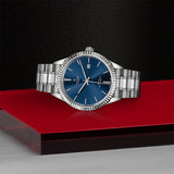 Tudor Style Automatic Blue Dial Silver Steel Strap Watch for Men - M12710-0013 Buy Now By Tudor