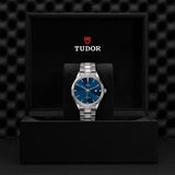 Tudor Style Automatic Diamonds Blue Dial Silver Steel Strap Watch for Men - M12710-0017 Buy Now By Tudor