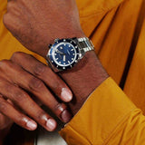 Hugo Boss Bossmatic Automatic Blue Dial Silver Steel Strap Watch for Men - 1514177 Authentic Buy Shop Now