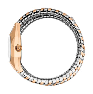 Just Cavalli Lunara Silver Dial Two Tone Steel Strap Watch for Women - JC1L397M0075 Authentic Buy Shop Now