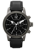 Burberry Utilitarian Chronograph Black Dial Black Leather Strap Watch for Men - BU7813 Authentic Buy Shop Now
