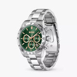 Hugo Boss Hero 2.0 Chronograph Green Dial Silver Steel Strap Watch for Men - 1514268 Authentic Buy Shop Now