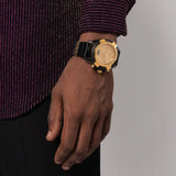 Versace Icon Active Chrono Gold Dial Black Silicone Strap Unisex Watch - VEZ701623 Buy Now By Versace