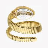 Just Cavalli Serpente Metallica Green Dial Gold Steel Strap Watch for Women - JC1L223M0035