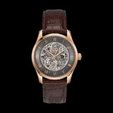 Hugo Boss Principle Skeleton Grey Dial Brown Leather Strap Watch for Men - 1514253 Authentic Buy Shop Now