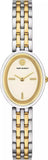 Tory Burch Oval White Dial Two Tone Steel Strap Watch for Women - TBW6033 Buy Now By Tory Burch