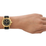 Tory Burch The Tory Chronograph Black Dial Black Leather Strap Watch for Women - TBW1055 Buy Now By Tory Burch