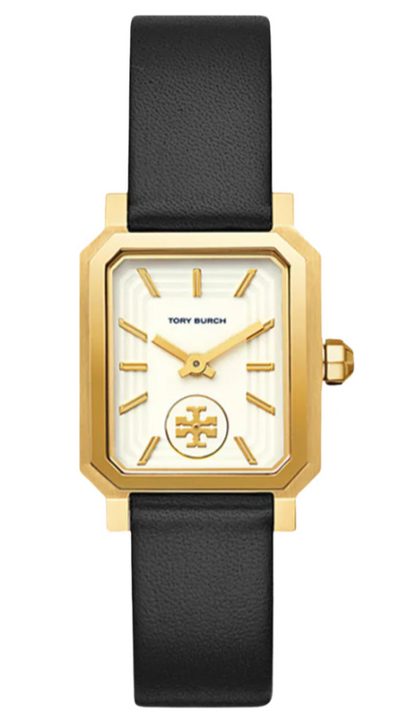Tory Burch Robinson White Dial Black Leather Strap Watch for Women - TBW1504 Buy Now By Tory Burch