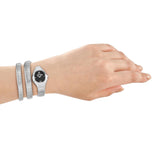 Just Cavalli Lunara Black Dial Silver Steel Strap Watch for Women - JC1L397M0025 Authentic Buy Shop Now