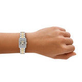 Emporio Armani Genni Crystals Silver Dial Two Tone Steel Strap Watch for Women - AR11704 Buy Now By Emporio Armani