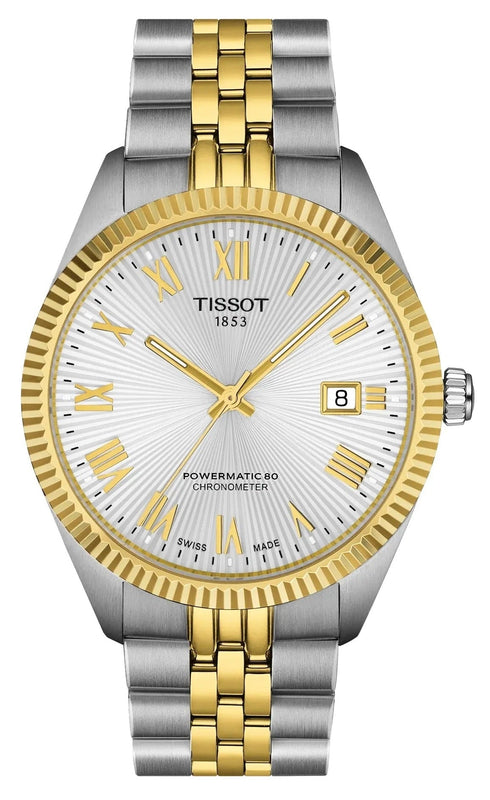 Tissot Ballade Powermatic 80 Cosc Silver Dial Two Tone Steel Strap Watch for Men - T156.408.22.033.00 Authentic Buy Shop Now