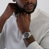 Emporio Armani Frederico Analog Blue Dial Silver Steel Strap Watch for Men - AR11620 Buy Now By Emporio Armani