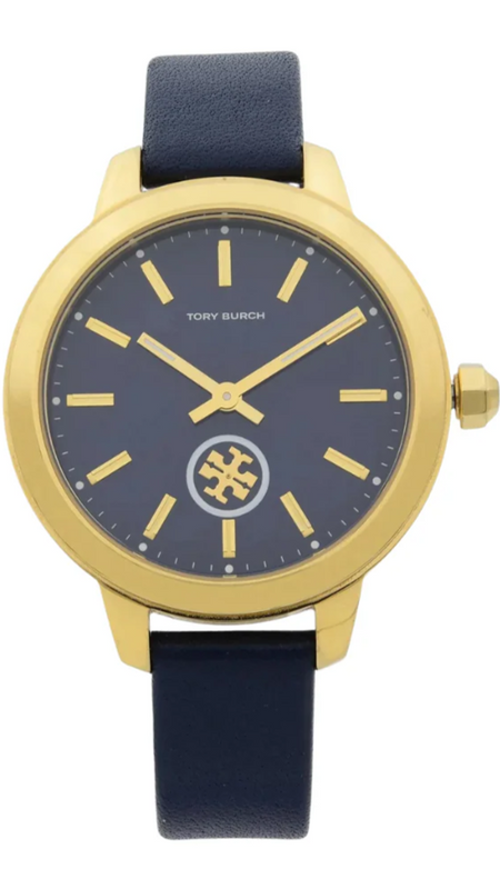 Tory Burch Collins Quartz Blue Dial Blue Leather Strap Watch for Women - TBW1203 Buy Now By Tory Burch
