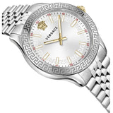 Versace Hellenyium Quartz White Dial Silver Steel Strap Watch for Women - VEHU00320 Buy Now By Versace