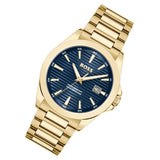 Hugo Boss Strike Blue Dial Gold Steel Strap Watch for Men - 1514172 Buy Now By Hugo Boss