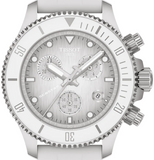 Tissot Seastar 1000 Chronograph Grey Dial White Rubber Strap Watch for Men - T120.217.17.011.00 Authentic Buy Shop Now