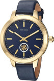 Tory Burch Collins Quartz Blue Dial Blue Leather Strap Watch for Women - TBW1203 Buy Now By Tory Burch
