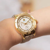 Tory Burch The Tory Chronograph White Dial Maroon Jacquard Strap Watch for Women - TBW1050 Buy Now By Tory Burch