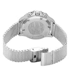 Emporio Armani Diver Chronograph Blue Dial Silver Mesh Strap Watch for Men - AR11587 Buy Now By Emporio Armani