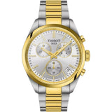 Tissot PR 100 Chronograph Silver Dial Two Tone Steel Strap Watch for Men - T150.417.22.031.00 Authentic Buy Shop Now