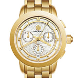 Tory Burch Classic Chronograph White Dial Gold Steel Strap Watch for Women - TBW1032 Buy Now By Tory Burch