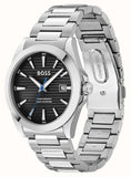 Hugo Boss Strike Black Dial Silver Steel Strap Watch for Men - 1514170 Buy Now By Hugo Boss
