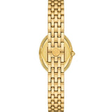 Tory Burch Oval Mother of Pearl Dial Gold Steel Strap Watch for Women - TBW6034 Buy Now By Tory Burch