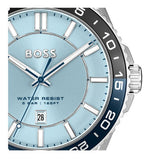 Hugo Boss Runner 3H Light Blue Dial Silver Steel Strap Watch for Men - 1514207 Buy Now By Hugo Boss