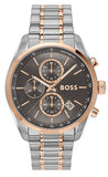 Hugo Boss Grand Prix Chronograph Grey Dial Two Tone Steel Strap Watch for Men - 1514252 Buy Now By Hugo Boss