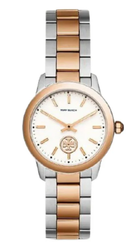 Tory Burch Collins White Dial Two Tone Steel Strap Watch for Women - TBW1305 Buy Now By Tory Burch