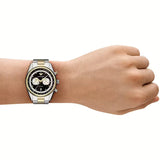 Emporio Armani Racer Chronograph Black Dial Two Tone Steel Strap Watch for Men - AR11678 Buy Now By Emporio Armani