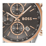 Hugo Boss Grand Prix Chronograph Grey Dial Two Tone Steel Strap Watch for Men - 1514252 Buy Now By Hugo Boss