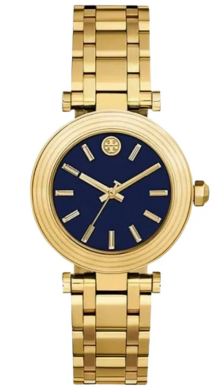 Tory Burch Classic T Black Dial Gold Steel Strap Watch for Women - TBW9010 Buy Now By Tory Burch