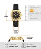 Tory Burch The Tory Chronograph Black Dial Black Leather Strap Watch for Women - TBW1055 Buy Now By Tory Burch