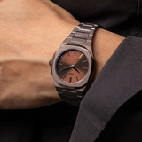 D1 Milano Ultra Thin Brown Dial Brown Steel Strap Watch for Women - D1-UTBL38 Authentic Buy Shop Now